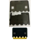 Carca&ccedil;a preta transl&uacute;cida fosca para Micro:bit - Thumb - 1