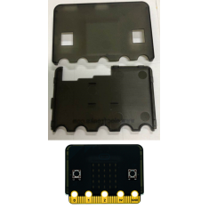 Carca&ccedil;a preta transl&uacute;cida fosca para Micro:bit