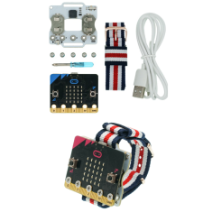 Kit DIY educacional de programa&ccedil;&atilde;o Micro:bit Wear:bit Watch, placa de extens&atilde;o para Scratch