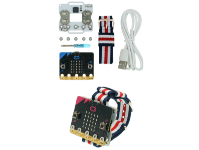 Kit DIY educacional de programa&ccedil;&atilde;o Micro:bit Wear:bit Watch, placa de extens&atilde;o para Scratch - Imagem 1