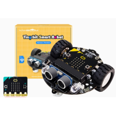 Kit Mini Carro Rob&ocirc; Smart Micro:bit Tiny:bit com Placa V2