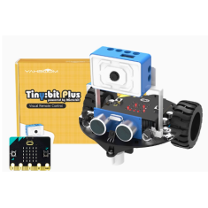 Carro Rob&ocirc; Inteligente Micro:bit com Controle Remoto de V&iacute;deo e M&oacute;dulo de Imagem WiFi | Kit Tiny:bit Plus V2