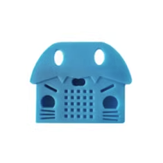 Capa protetora de silicone para Micro:bit cor azul c&eacute;u