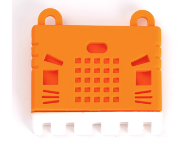 Capa protetora de silicone laranja para Micro:bit - Imagem 1