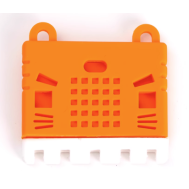 Capa protetora de silicone laranja para Micro:bit