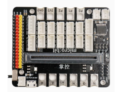 Placa adaptadora IOBIT V2 compat&iacute;vel com Micro:bit e placa de controle, suporta programa&ccedil;&atilde;o Scratch e Python - Imagem 1