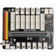 Placa adaptadora IOBIT V2 compat&iacute;vel com Micro:bit e placa de controle, suporta programa&ccedil;&atilde;o Scratch e Python