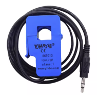 YHDC SCT-013-000 Transformador de Corrente AC N&uacute;cleo Dividido N&atilde;o Invasivo 100A 1V, Sensor para Arduino