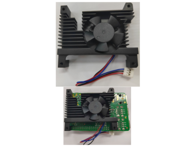 Dissipador t&eacute;rmico de alum&iacute;nio preto 16,5 &times; 15,5 &times; 1,3 cm para Raspberry Pi 2B/3B/4B - Imagem 1