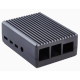 Gabinete em liga de alum&iacute;nio cinza para Raspberry Pi 4B - Thumb - 1