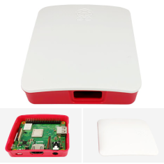 Gabinete oficial vermelho e branco para Raspberry Pi 3A+