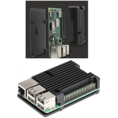 Gabinete em alum&iacute;nio para Raspberry Pi 3B/3B+