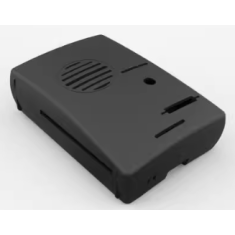Gabinete moldado por inje&ccedil;&atilde;o para Raspberry Pi 3B/3B+ que suporta ventoinhas e dissipador