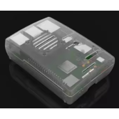 Gabinete moldado por inje&ccedil;&atilde;o para Raspberry Pi 3B/3B+ com suporte para ventoinha e dissipador