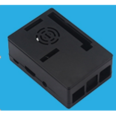 Gabinete ABS preto tamanho maior para Raspberry Pi 3B+/3B (suporta instala&ccedil;&atilde;o de ventiladores ou tela touch de 3,5 polegadas)
