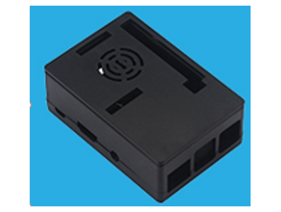 Gabinete ABS preto tamanho maior para Raspberry Pi 3B+/3B (suporta instala&ccedil;&atilde;o de ventiladores ou tela touch de 3,5 polegadas) - Imagem 5