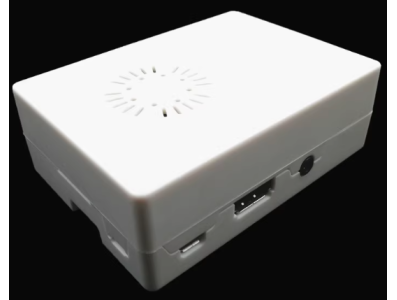 Gabinete ABS branco com ventoinhas e entradas de ventila&ccedil;&atilde;o para Raspberry Pi 3B+/3B - Imagem 1