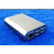 Gabinete injetado com face espelhada prata para Raspberry Pi 3B/3B+ - Thumb - 1