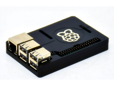 Gabinete em alum&iacute;nio para Raspberry Pi 3B+ com logotipo - Imagem 1