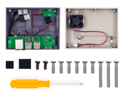 Gabinete Retroflag NESPi para Raspberry Pi 3B/3B+, compat&iacute;vel com ventoinhas, dissipador, parafusos e chave de fenda - Imagem 6
