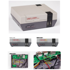 Gabinete Retroflag Upgraded Nespi Case+ para Raspberry Pi 3B/3B+