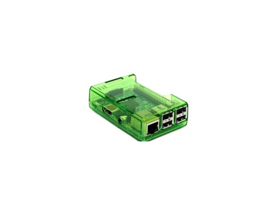 Gabinete em ABS verde transparente para Raspberry Pi 2B/3B/3B+ - Imagem 1