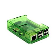 Gabinete em ABS verde transparente para Raspberry Pi 2B/3B/3B+