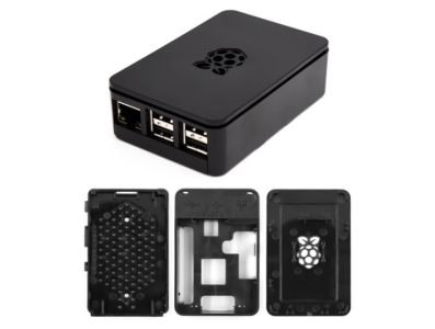 Gabinete em ABS preto com logo para Raspberry Pi 3B/3B+ - Imagem 7