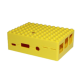 Case amarelo estilo bloco de montar compat&iacute;vel com Raspberry Pi 3B/3B+ - Thumb - 1