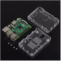 Gabinete em ABS transparente para Raspberry Pi 3B/3B+