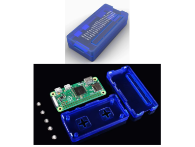 Gabinete ABS azul para Raspberry Pi Zero / Zero W - Imagem 1