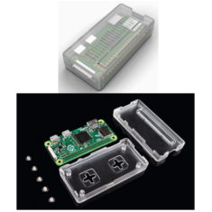 Gabinete em ABS transparente para Raspberry Pi Zero/Zero W