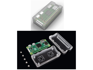 Gabinete em ABS transparente para Raspberry Pi Zero/Zero W - Imagem 1
