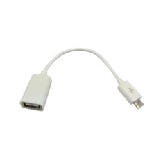 Adaptador micro USB OTG branco para Raspberry Pi Zero / Zero W
