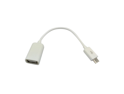 Adaptador micro USB OTG branco para Raspberry Pi Zero / Zero W - Imagem 1