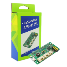 ReSpeaker Pi HAT 2 microfones, compat&iacute;vel com Raspberry Pi Zero W, 3B e 3B+