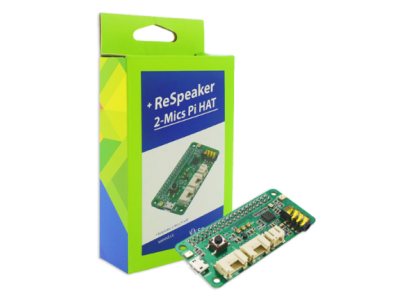 ReSpeaker Pi HAT 2 microfones, compat&iacute;vel com Raspberry Pi Zero W, 3B e 3B+ - Imagem 1
