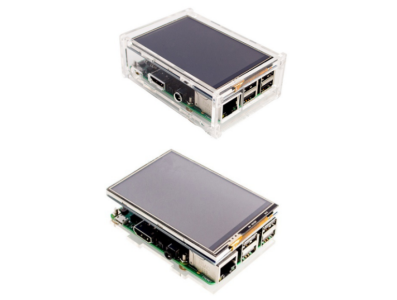 Caixa acr&iacute;lica espessa para display LCD 3,5'' compat&iacute;vel com Raspberry Pi 3 - Imagem 2