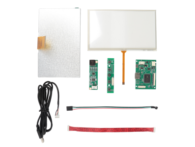 Display LCD IPS 7 polegadas 1024&times;600 com touchscreen resistivo para Raspberry Pi 3/4 - Imagem 1