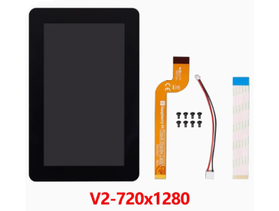 Display Touch Oficial Raspberry Pi 2 para Raspberry Pi 3B/4B/5B 720 x 1280 pixels - Imagem 1