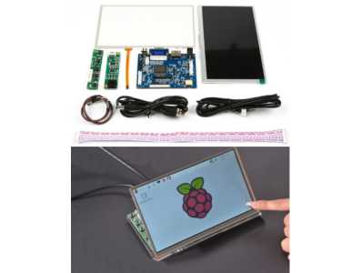Display LCD touch resistivo 7 polegadas adapt&aacute;vel &agrave; interface HDMI, resolu&ccedil;&atilde;o 1024&times;600 - Imagem 5