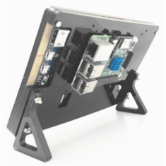 Suporte para tela 7 polegadas com fixa&ccedil;&atilde;o por parafuso e suporte para Raspberry Pi 3