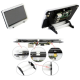 Case preto e branco para Raspberry Pi 7 polegadas com suporte - Thumb - 1