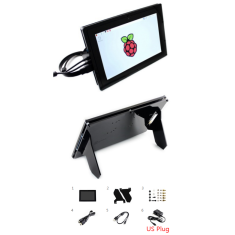 Waveshare Display LCD e Touch 10,1 polegadas HDMI, IPS capacitivo 1280 x 800, gabinete protetor, compat&iacute;vel com Raspberry Pi 3/4