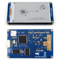 M&oacute;dulo de tela e-paper 4,3'' preto e branco duas cores 800&times;600 com suporte a NandFlash/SD para Raspberry Pi 3/Zero/Ze