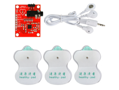 M&oacute;dulo ECG AD8232, Sensor de ECG e Pulso para Arduino, Kit - Imagem 1
