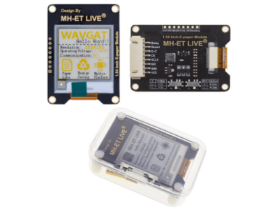 M&oacute;dulo E-Ink 1,54'' 200&times;200 com interface SPI compat&iacute;vel com Arduino, STM, Raspberry Pi e ESP32 - Imagem 1