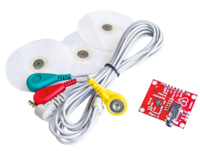 M&oacute;dulo ECG AD8232, sensor de ECG e pulso card&iacute;aco - Imagem 1