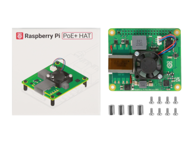 HAT PoE+ para Raspberry Pi compat&iacute;vel com 3B+ e 4B - Imagem 1