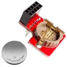 M&oacute;dulo RTC DS1307 (Rel&oacute;gio em Tempo Real) para Raspberry Pi e RP2040 I2C/IIC com bateria substitu&iacute;vel
